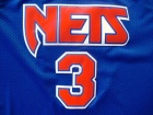 Brooklyn Nets #3 Darzen Petrovic Blue Hardwood Classic Throwback Basketball Jerseys