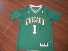 Chicago Bulls #1 Derrick Rose Green Rev 30 Short Sleeve Jerseys