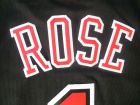 Chicago Bulls #1 Derrick Rose Black Chicago Rev 30  Basketball Jerseys