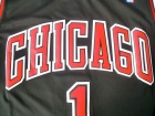 Chicago Bulls #1 Derrick Rose Black Chicago Rev 30  Basketball Jerseys