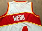 Atlanta Hawks #4 Spud Webb White Hardwood Classic Jerseys