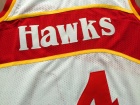 Atlanta Hawks #4 Spud Webb White Hardwood Classic Jerseys