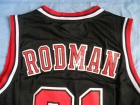 Chicago Bulls #91 Dennis Rodman Black Hardwood Classic Throwback Basketball Jerseys