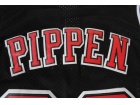 Chicago Bulls #33 Scottie Pippen Black Hardwood Classic Throwback Basketball Jerseys