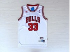 Chicago Bulls #33 Scottie Pippen White Hardwood Classic Throwback Basketball Jerseys