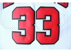 Chicago Bulls #33 Scottie Pippen White Hardwood Classic Throwback Basketball Jerseys