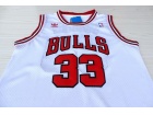 Chicago Bulls #33 Scottie Pippen White Hardwood Classic Throwback Basketball Jerseys