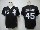 Chicago White Sox #45 Michael Jordan Black Cool Base Jerseys