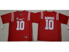 Ole Miss Rebels #10 Eli Manning Red College Football Jerseys