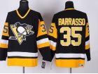 Pittsburgh Penguins #35 Thomas Barrasso Black Throwback CCM Hockey Jersey