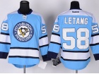 Pittsburgh Penguins #58 Chris Letang Baby Blue Hockey Jersey