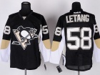 Pittsburgh Penguins #58 Kristopher Letang Black Hockey Jersey