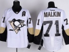 Pittsburgh Penguins #71 Evgeni Malkin White Hockey Jersey