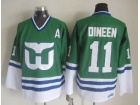 Hartford Whalers #11 Kevin Dineen Green CCM Throwback NHL Jersey