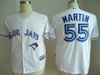 Toronto Blue Jays #55 Russell Martin White Player Jerseys