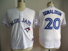 Toronto Blue Jays #20 Josh Donaldson White Jerseys