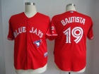 Toronto Blue Jays #19 Jose Bautista Red Player Jerseys