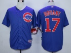 Chicago Cubs #17 Kris Bryant Blue Cool Base Jerseys