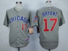 Chicago Cubs #17 Kris Bryant Grey Jerseys