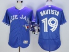 Toronto Blue Jays #19 Jose Bautista Blue FlexBase Jersey