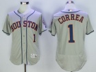 Houston Astros #1 Carlos Correa Gray 2016 Flexbase Jerseys