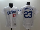 Los Angeles Dodgers #23 Adrian Gonzalez White 2016 Flexbase Jerseys