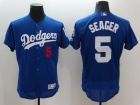 Los Angeles Dodgers #5 Corey Seager Blue 2016 Flexbase Jerseys