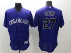 Colorado Rockies #27 Trevor Story Purple  Flexbase Jerseys