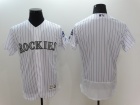 Colorado Rockies Blank White Flexbase Jerseys