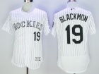 Colorado Rockies #19 Charlie Blackmon White Flexbase Jerseys