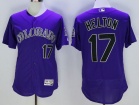 Colorado Rockies #17 Todd Helton Purple Flexbase Jerseys