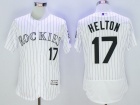 Colorado Rockies #17 Todd Helton White Flexbase Jerseys