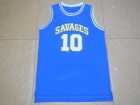 Oklahoma Savages #10 Dennis Rodman Blue NCAA Basketball Jerseys