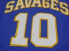 Oklahoma Savages #10 Dennis Rodman Blue NCAA Basketball Jerseys