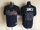 Atlanta Braves #10 Chipper Jones Blue New Cool Base Jerseys