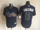 Atlanta Braves #5 Freddie Freeman Blue New Cool Base Jerseys