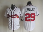 Atlanta Braves #29 John Smoltz White New Cool Base Jerseys