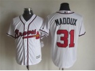 Atlanta Braves #31 Greg Maddux White New Cool Base Jerseys