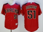 Arizona Diamondbacks #51 Randy Johnson Red/Brick Flexbase Jerseys