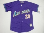 Arizona Diamondbacks #20 Luis Gonzalez Purple Throwback Jerseys