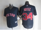 Boston Red Sox #34 David Ortiz Blue New Cool Base Jerseys