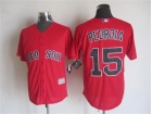 Boston Red Sox #15 Dustin Pedroia Red New Cool Base Jerseys