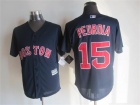 Boston Red Sox #15 Dustin Pedroia Blue New Cool Base Jerseys