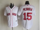 Boston Red Sox #15 Dustin Pedroia White New Cool Base Jerseys