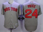 Boston Red Sox #24 David Price Gray Cool Base Jerseys