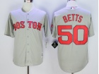 Boston Red Sox #50 Mookie Betts Gray New Cool Base Jerseys