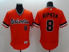 Baltimore Orioles #8 Cal Ripken Orange Pullover Flexbase Jerseys