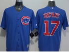 Chicago Cubs #17 Kris Bryant Blue New Cool Base Jerseys