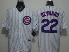 Chicago Cubs #22 Jason Heyward White Strips New Cool Base Jerseys