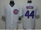 Chicago Cubs #44 Anthony Rizzo White Strips New Cool Base Jerseys